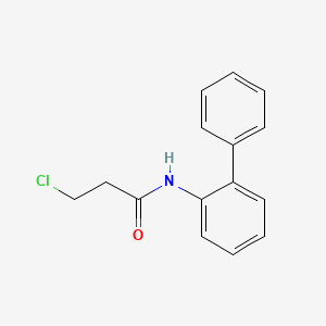 3-chloro-N-(2-phenylphenyl)propanamide