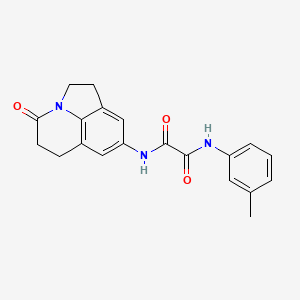 N1-(4-oxo-2,4,5,6-tetrahydro-1H-pyrrolo[3,2,1-ij]quinolin-8-yl)-N2-(m-tolyl)oxalamide