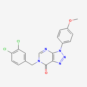 6-[(3,4-Dichlorophenyl)methyl]-3-(4-methoxyphenyl)triazolo[4,5-d]pyrimidin-7-one