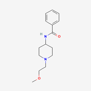 molecular formula C15H22N2O2 B2386463 N-(1-(2-methoxyethyl)piperidin-4-yl)benzamide CAS No. 1421458-79-8
