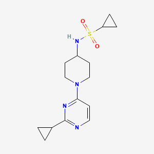N-[1-(2-Cyclopropylpyrimidin-4-yl)piperidin-4-yl]cyclopropanesulfonamide