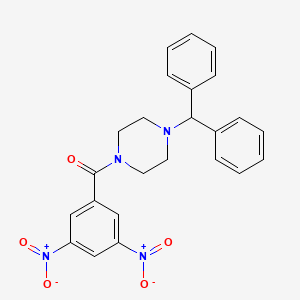 3,5-Dinitrophenyl 4-(diphenylmethyl)piperazinyl ketone