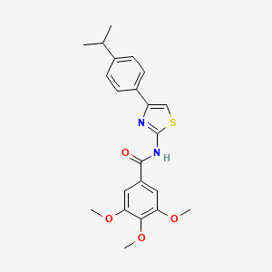 N-(4-(4-isopropylphenyl)thiazol-2-yl)-3,4,5-trimethoxybenzamide