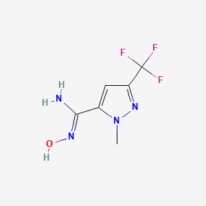 N'-hydroxy-1-methyl-3-(trifluoromethyl)-1H-pyrazole-5-carboximidamide