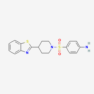 4-{[4-(1,3-Benzothiazol-2-yl)piperidin-1-yl]sulfonyl}aniline