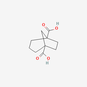molecular formula C10H14O4 B2386532 Bicyclo[3.2.1]octane-1,5-dicarboxylic acid CAS No. 110371-23-8