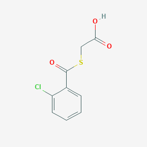 molecular formula C9H7ClO3S B2386539 [(2-氯苯甲酰)硫代]乙酸 CAS No. 931374-37-7