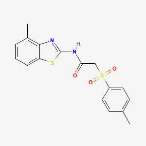 N-(4-methylbenzo[d]thiazol-2-yl)-2-tosylacetamide