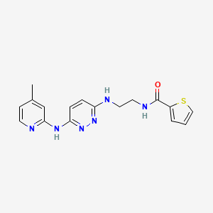N-(2-((6-((4-methylpyridin-2-yl)amino)pyridazin-3-yl)amino)ethyl)thiophene-2-carboxamide