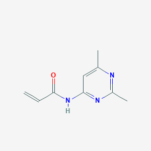 N-(2,6-dimethylpyrimidin-4-yl)prop-2-enamide
