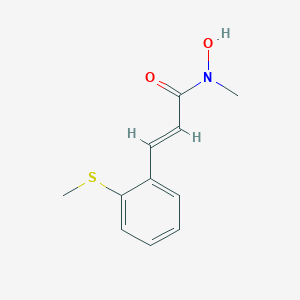 N-Hydroxy-N-methyl-3-(2-(methylthio)phenyl)-2-propenamide