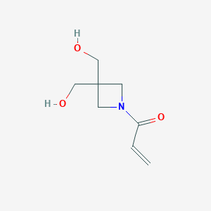 molecular formula C8H13NO3 B2386571 1-[3,3-Bis(hydroxymethyl)azetidin-1-yl]prop-2-en-1-one CAS No. 2281180-97-8
