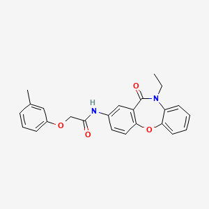 N-(10-ethyl-11-oxo-10,11-dihydrodibenzo[b,f][1,4]oxazepin-2-yl)-2-(m-tolyloxy)acetamide