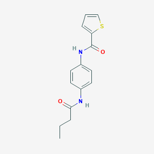 N-[4-(butyrylamino)phenyl]-2-thiophenecarboxamide