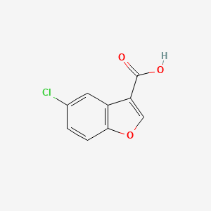 molecular formula C9H5ClO3 B2386584 5-Chlorobenzofuran-3-carboxylic acid CAS No. 93670-31-6