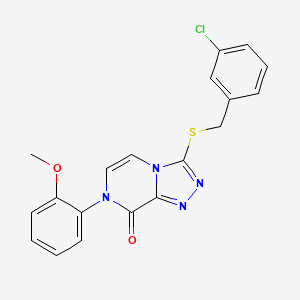 3-((3-chlorobenzyl)thio)-7-(2-methoxyphenyl)-[1,2,4]triazolo[4,3-a]pyrazin-8(7H)-one