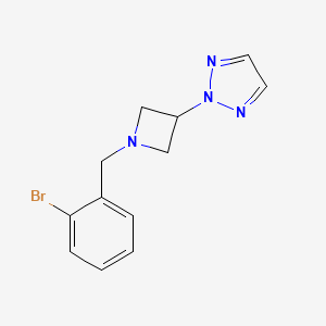 2-[1-[(2-Bromophenyl)methyl]azetidin-3-yl]triazole
