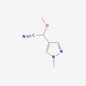 2-methoxy-2-(1-methyl-1H-pyrazol-4-yl)acetonitrile