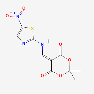 2,2-Dimethyl-5-[[(5-nitro-1,3-thiazol-2-yl)amino]methylidene]-1,3-dioxane-4,6-dione