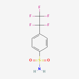 molecular formula C8H6F5NO2S B2386623 4-(1,1,2,2,2-Pentafluoroethyl)benzene-1-sulfonamide CAS No. 2044712-67-4