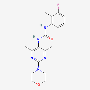 1-(4,6-Dimethyl-2-morpholinopyrimidin-5-yl)-3-(3-fluoro-2-methylphenyl)urea