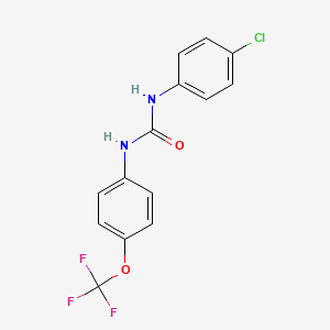 1-(4-Chlorophenyl)-3-[4-(trifluoromethoxy)phenyl]urea