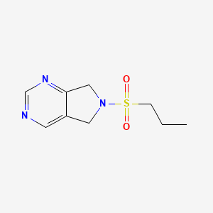 molecular formula C9H13N3O2S B2386643 6-(propylsulfonyl)-6,7-dihydro-5H-pyrrolo[3,4-d]pyrimidine CAS No. 1706414-39-2