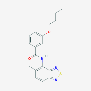 3-butoxy-N-(5-methyl-2,1,3-benzothiadiazol-4-yl)benzamide