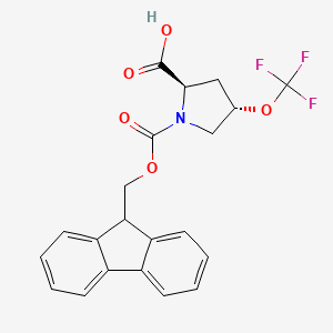 (2R,4S)-1-(9H-Fluoren-9-ylmethoxycarbonyl)-4-(trifluoromethoxy)pyrrolidine-2-carboxylic acid