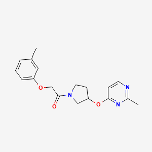 1-(3-((2-Methylpyrimidin-4-yl)oxy)pyrrolidin-1-yl)-2-(m-tolyloxy)ethanone