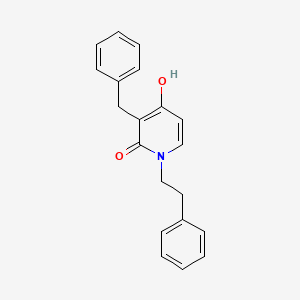 molecular formula C20H19NO2 B2386663 3-benzyl-4-hydroxy-1-phenethyl-2(1H)-pyridinone CAS No. 478247-73-3