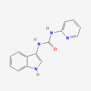 molecular formula C14H12N4O B2386683 1-(1H-indol-3-yl)-3-(pyridin-2-yl)urea CAS No. 899947-09-2