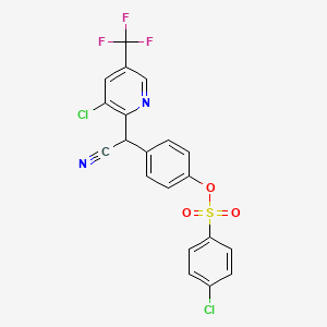 4-[[3-Chloro-5-(trifluoromethyl)-2-pyridinyl](cyano)methyl]phenyl 4-chlorobenzenesulfonate