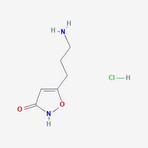 5-(3-Aminopropyl)isoxazol-3-ol hydrochloride