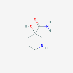 molecular formula C6H12N2O2 B2386694 3-羟基哌啶-3-甲酰胺 CAS No. 1378254-91-1