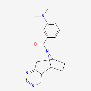 (3-(dimethylamino)phenyl)((5R,8S)-6,7,8,9-tetrahydro-5H-5,8-epiminocyclohepta[d]pyrimidin-10-yl)methanone
