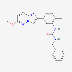 1-Benzyl-3-(5-(6-methoxyimidazo[1,2-b]pyridazin-2-yl)-2-methylphenyl)urea