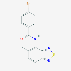 4-bromo-N-(5-methyl-2,1,3-benzothiadiazol-4-yl)benzamide