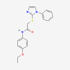 N-(4-ethoxyphenyl)-2-((1-phenyl-1H-imidazol-2-yl)thio)acetamide