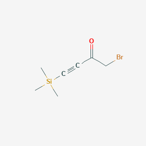 molecular formula C7H11BrOSi B2386743 1-Bromo-4-(trimethylsilyl)-3-butyne-2-one CAS No. 433257-41-1