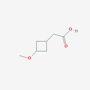 molecular formula C7H12O3 B2386759 2-(3-Methoxycyclobutyl)acetic acid CAS No. 2154666-54-1