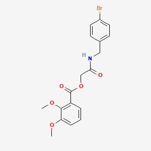 2-((4-Bromobenzyl)amino)-2-oxoethyl 2,3-dimethoxybenzoate