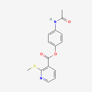 (4-Acetamidophenyl) 2-methylsulfanylpyridine-3-carboxylate