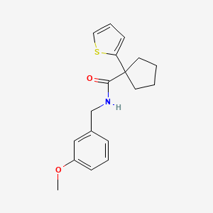 N-(3-methoxybenzyl)-1-(thiophen-2-yl)cyclopentanecarboxamide