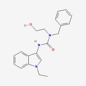 molecular formula C20H23N3O2 B2386800 1-benzyl-3-(1-ethyl-1H-indol-3-yl)-1-(2-hydroxyethyl)urea CAS No. 899947-33-2