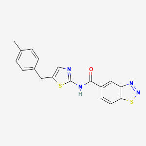 N-(5-(4-methylbenzyl)thiazol-2-yl)benzo[d][1,2,3]thiadiazole-5-carboxamide