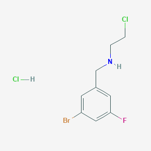 [(3-Bromo-5-fluorophenyl)methyl](2-chloroethyl)amine hydrochloride