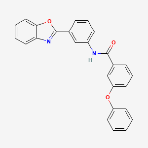 N-[3-(1,3-benzoxazol-2-yl)phenyl]-3-phenoxybenzamide
