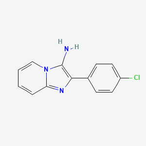 molecular formula C13H10ClN3 B2386824 2-(4-Chlorophenyl)imidazo[1,2-a]pyridin-3-amine CAS No. 34164-94-8
