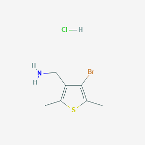 (4-Bromo-2,5-dimethylthiophen-3-yl)methanamine hydrochloride